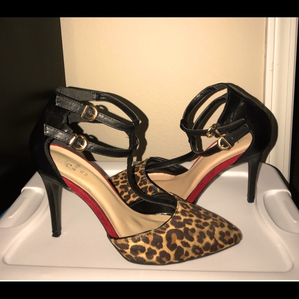 Leopard print heels